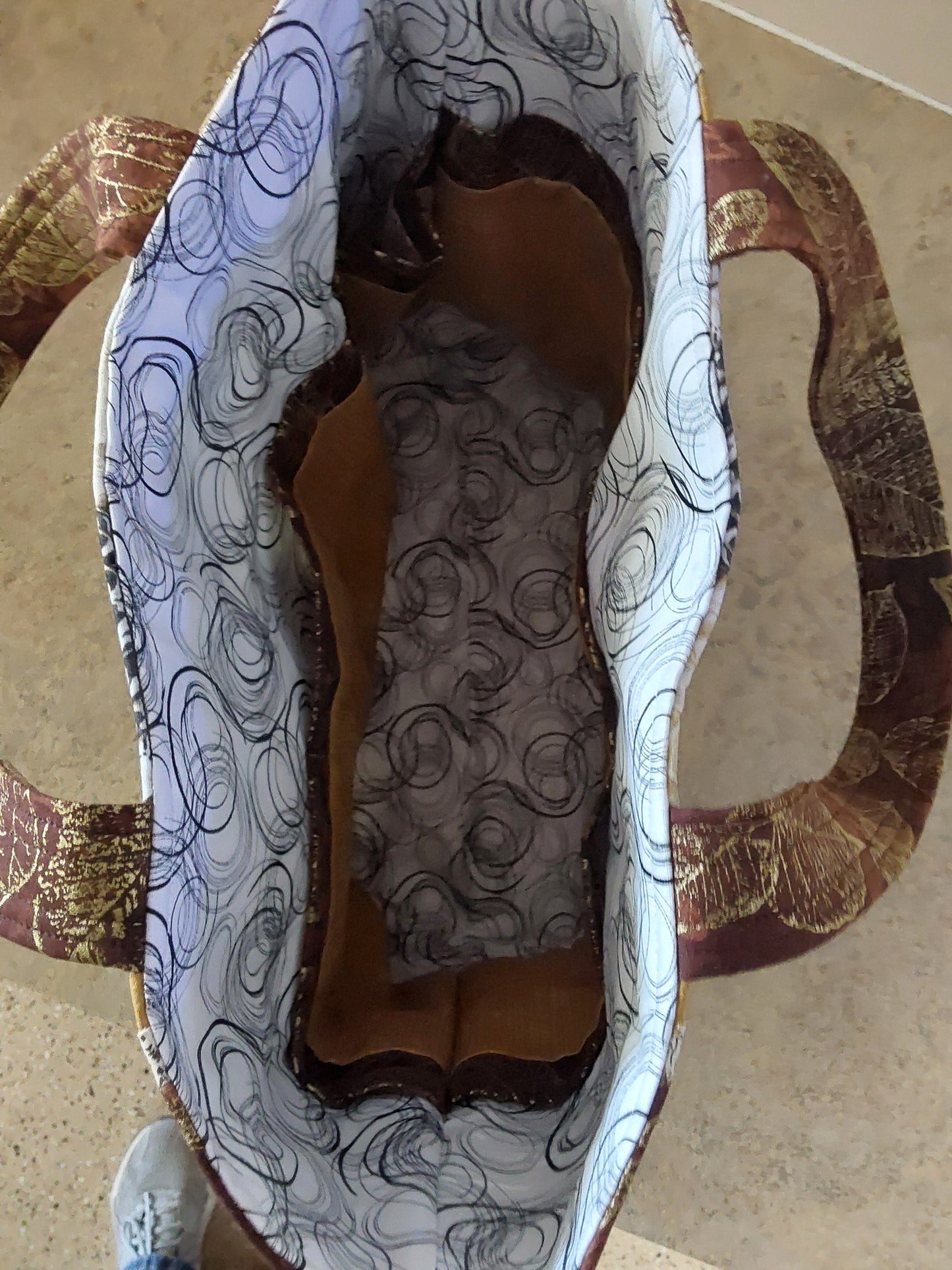 BLACK & WHITE PUMPKINS HOMEMADE BAG