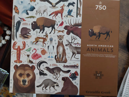 NORTH AMERICAN ANIMALS 750 PIECE PUZZLE