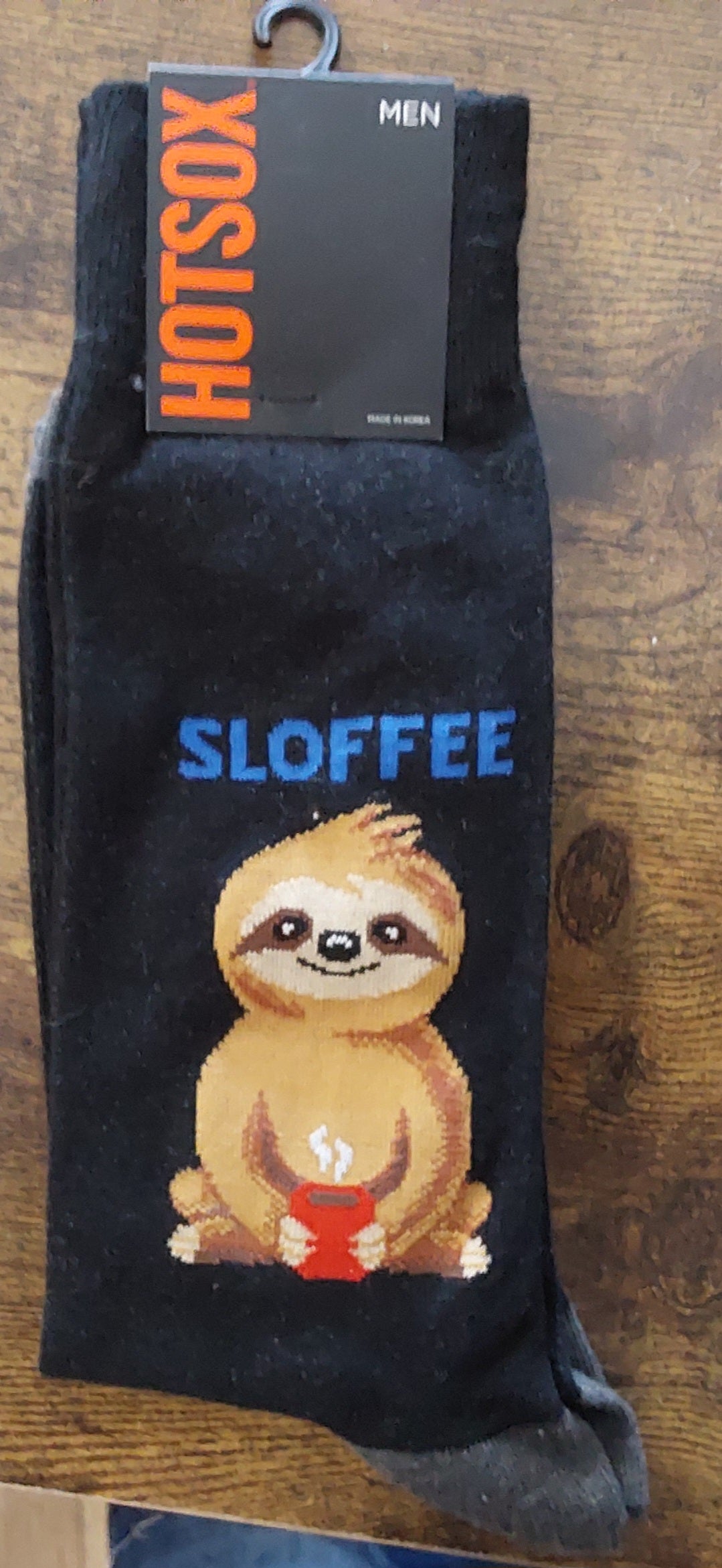 SLOFFEE BLACK MENS SOCKS