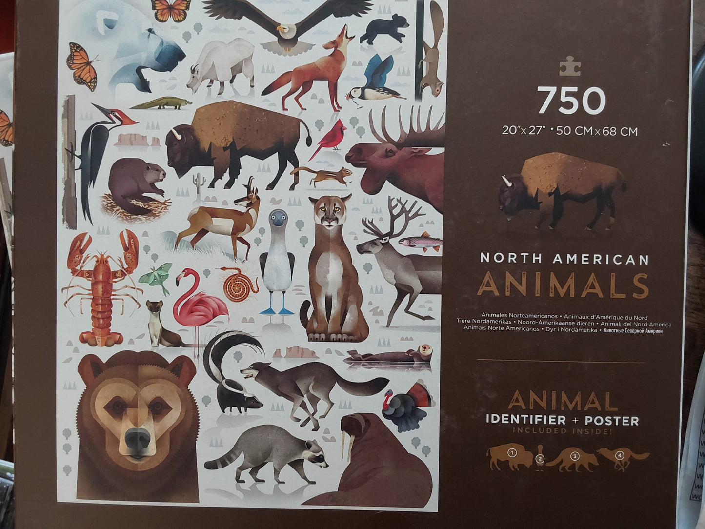 NORTH AMERICAN ANIMALS 750 PIECE PUZZLE