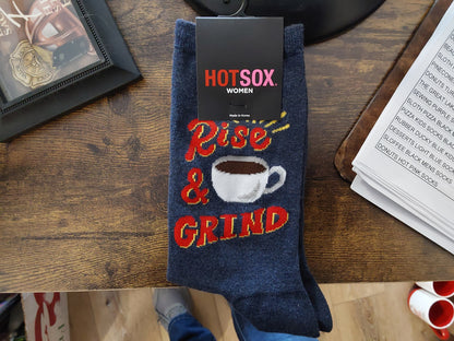 RISE & GRIND COFFEE SOCKS