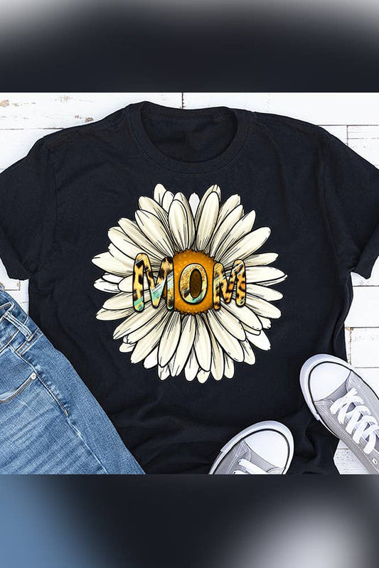 Mother's Day Sunflower Print Graphic Tee