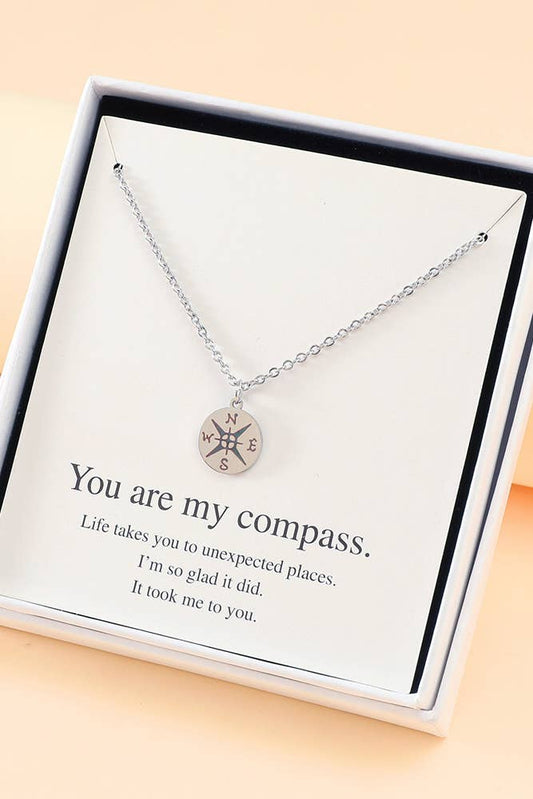 Compass Necklace for Mother's Day